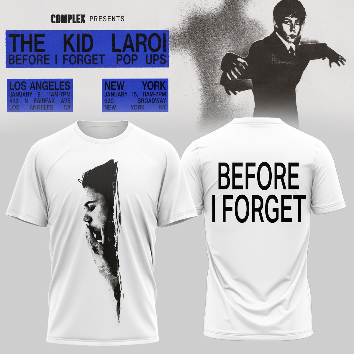 BEFORE I FORGET” New Merch shirt