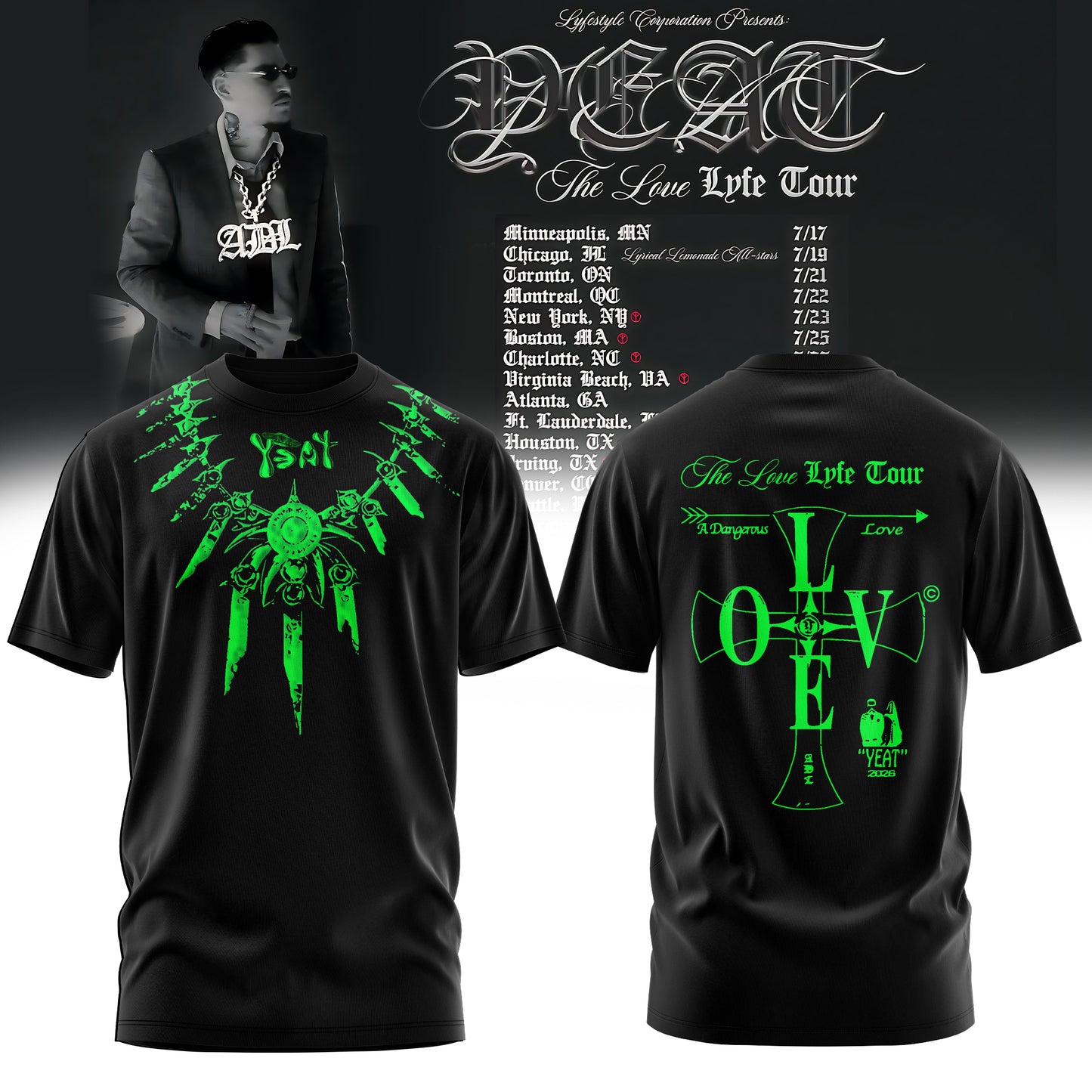 YEAT LOVE COLLECTION – 2026 TOUR MERCH