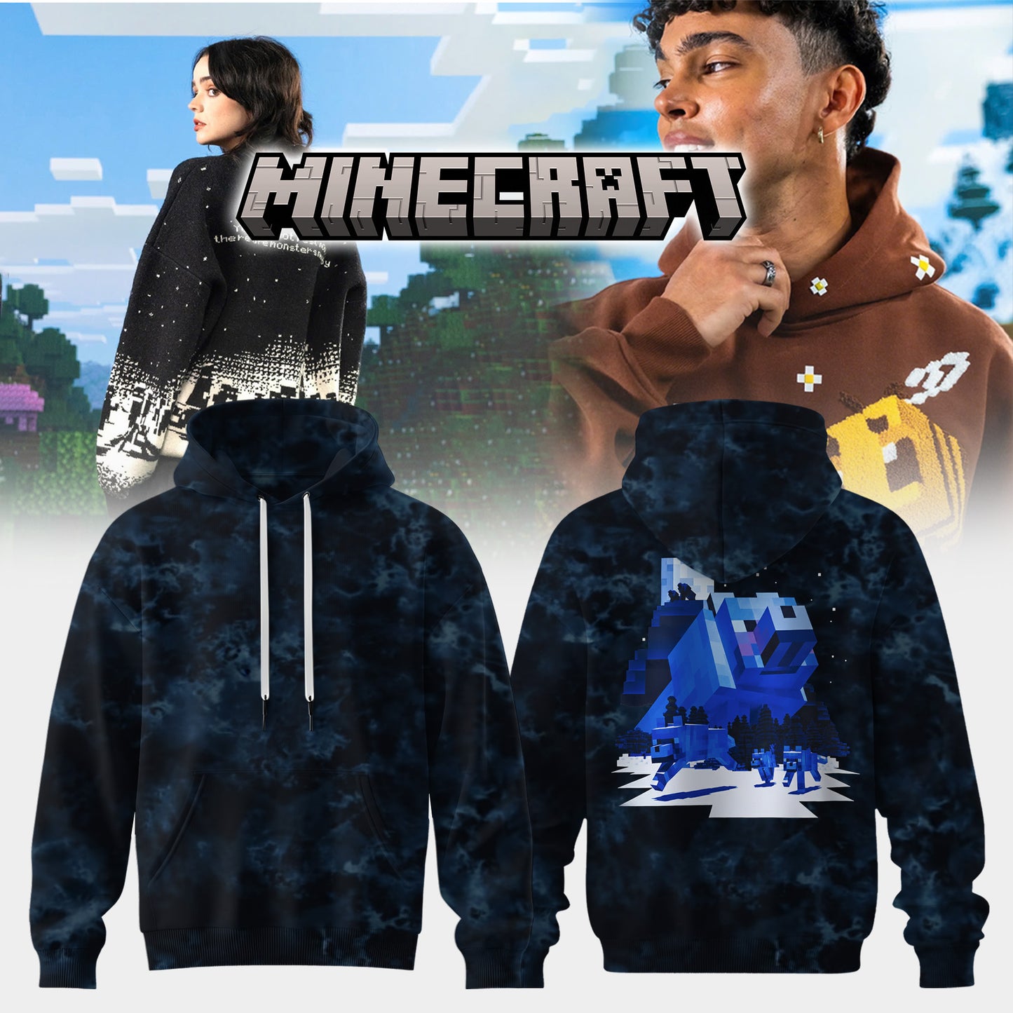 MINECRAFT Winter Collection: Wolf Hoodie