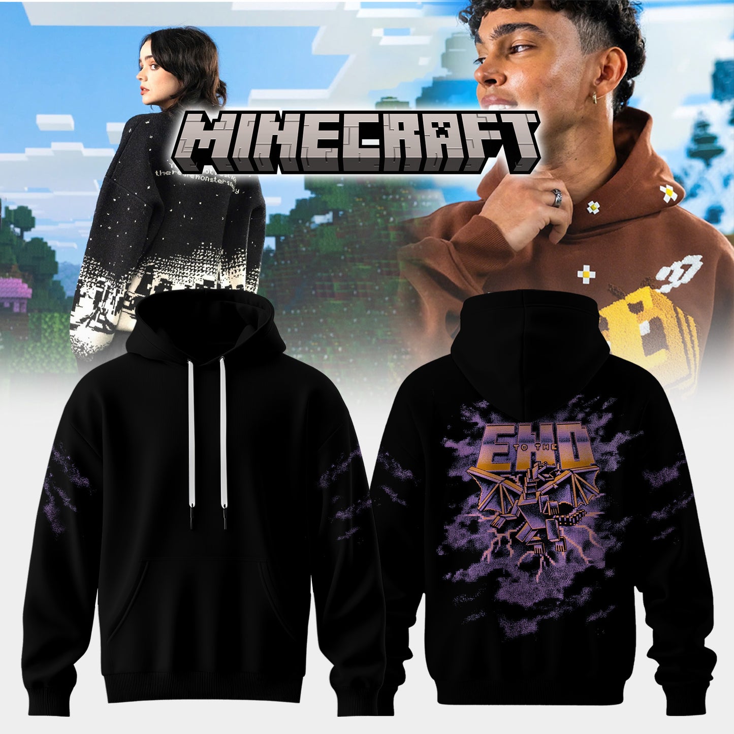 MINECRAFT Winter Collection: End Hoodie