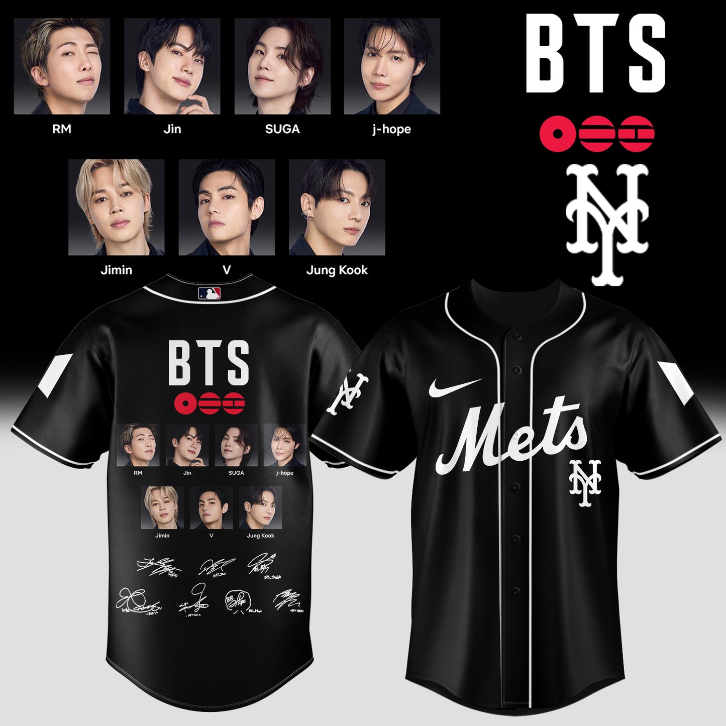 Baseball 🇺🇸 X BTS ”COMEBACK & WORLD TOUR 2026” Limited Edition – Jersey 5