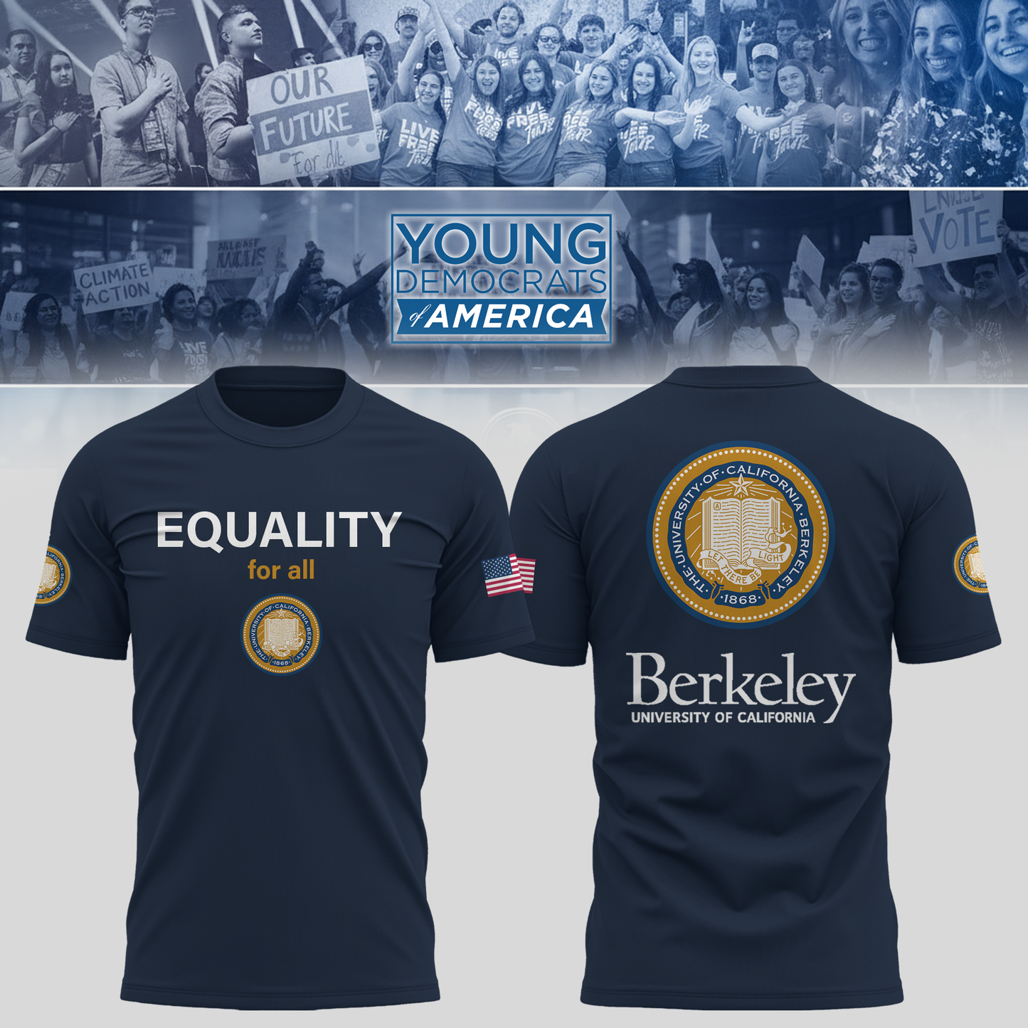 University of California Young Democrats of America TShirt