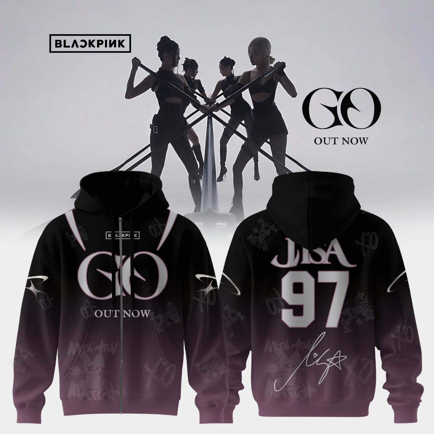 BLACKPINK ‘GO’ OUT NOW – Hoodie ( Lisa )