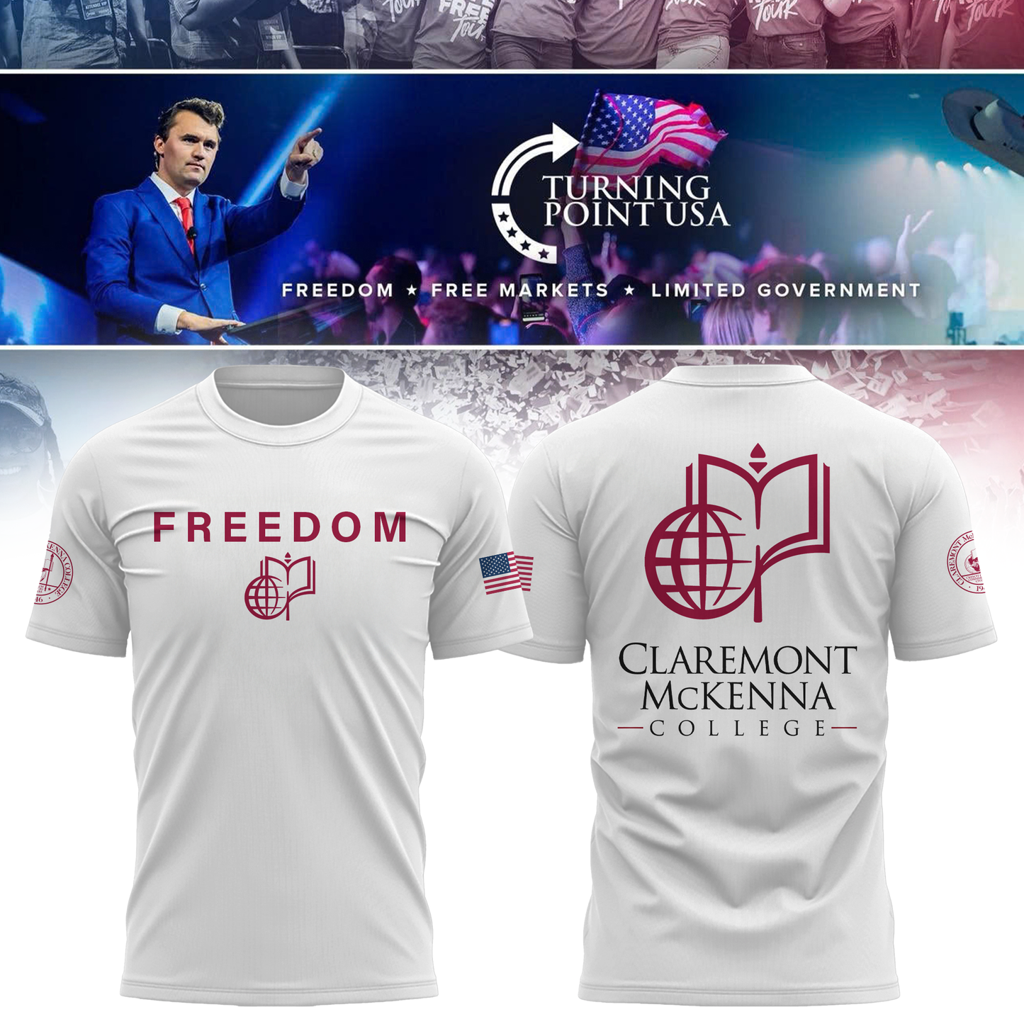Claremont McKenna College Freedom Tshirt