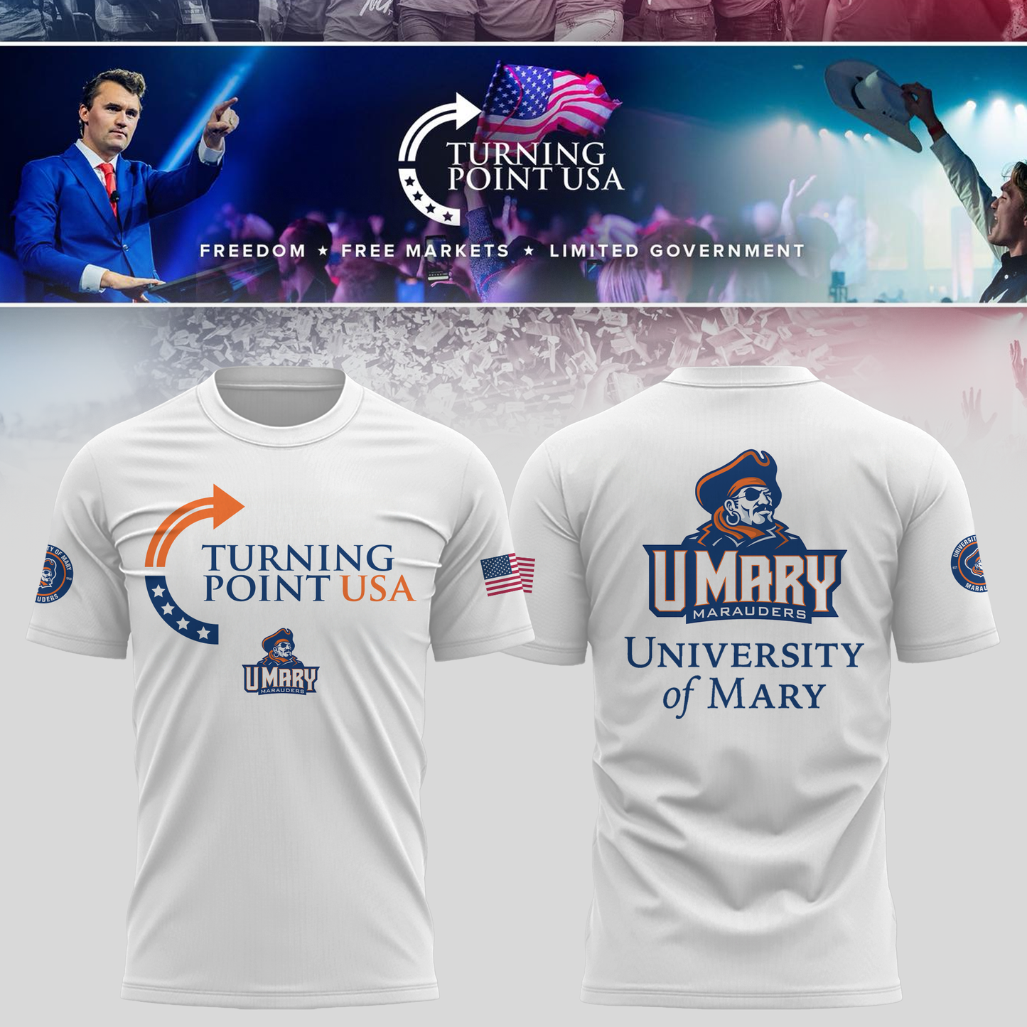 University of Mary Freedom Tshirt