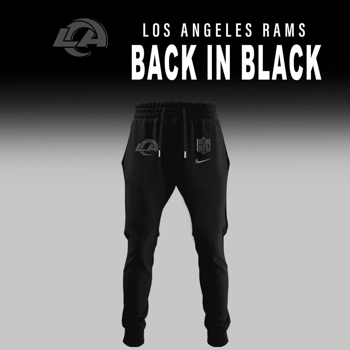 Los Angeles Rams 2025 Back In Black Limited Edition Combo Hoodie