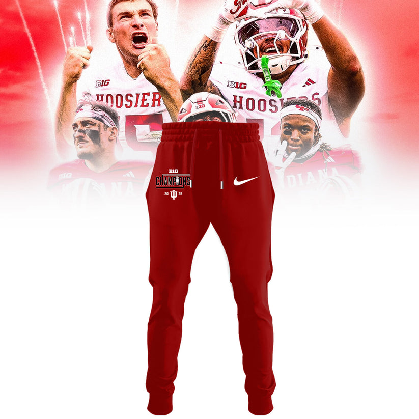 Indiana Hoosiers Football Big Ten Championship Combo Hoodie