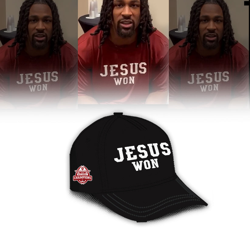 Indiana Hoosiers ” Jesus Won” 2026 National Champions Limited Edition Shirt