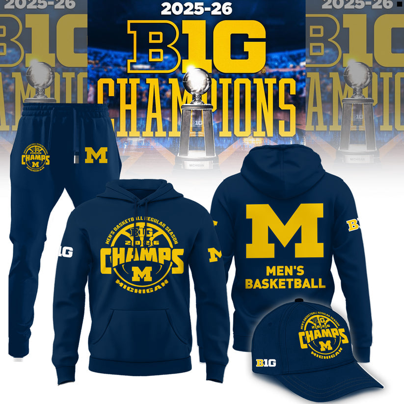 Michigan Men’s Basketball 2026 Big Ten Regular Season Title Hoodie