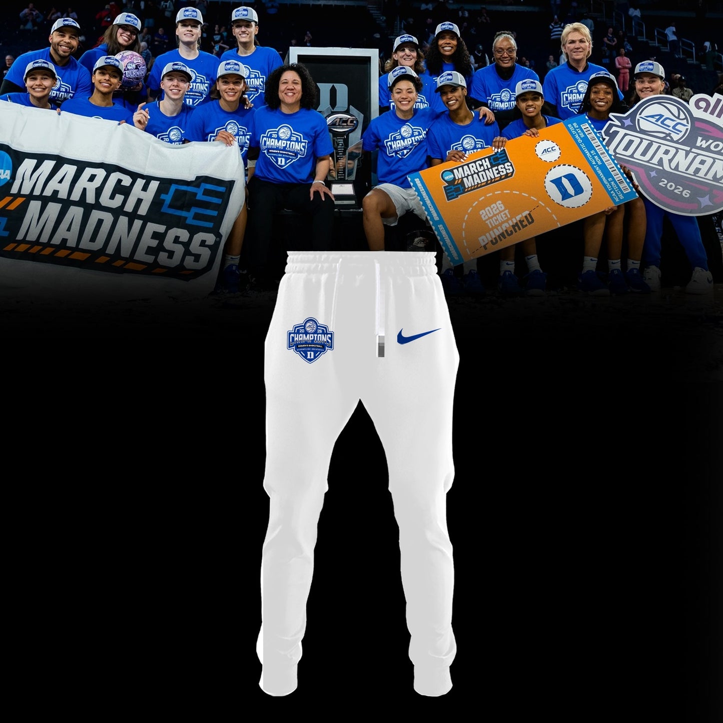 Duke Blue Devils 2026 ACC Women’s Basketball Tournament Champions Limited Edition Shirt