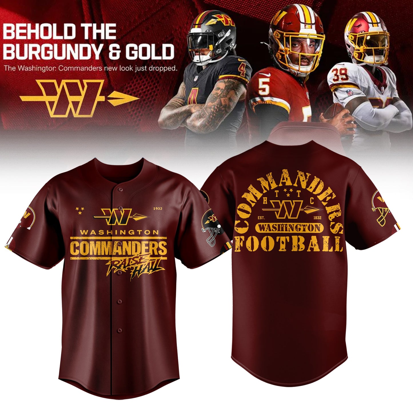 Limited Edition W.Commanders Franchise Focus Club Shirt