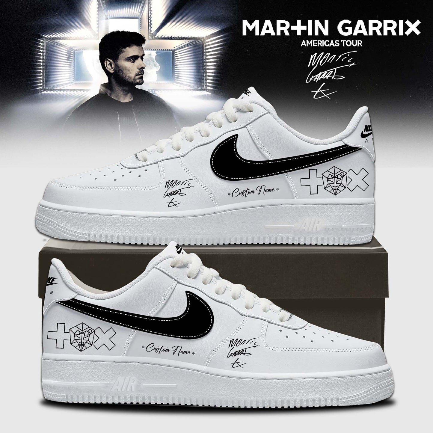 Martin Garrix AMERICAS TOUR signed Shoes 3