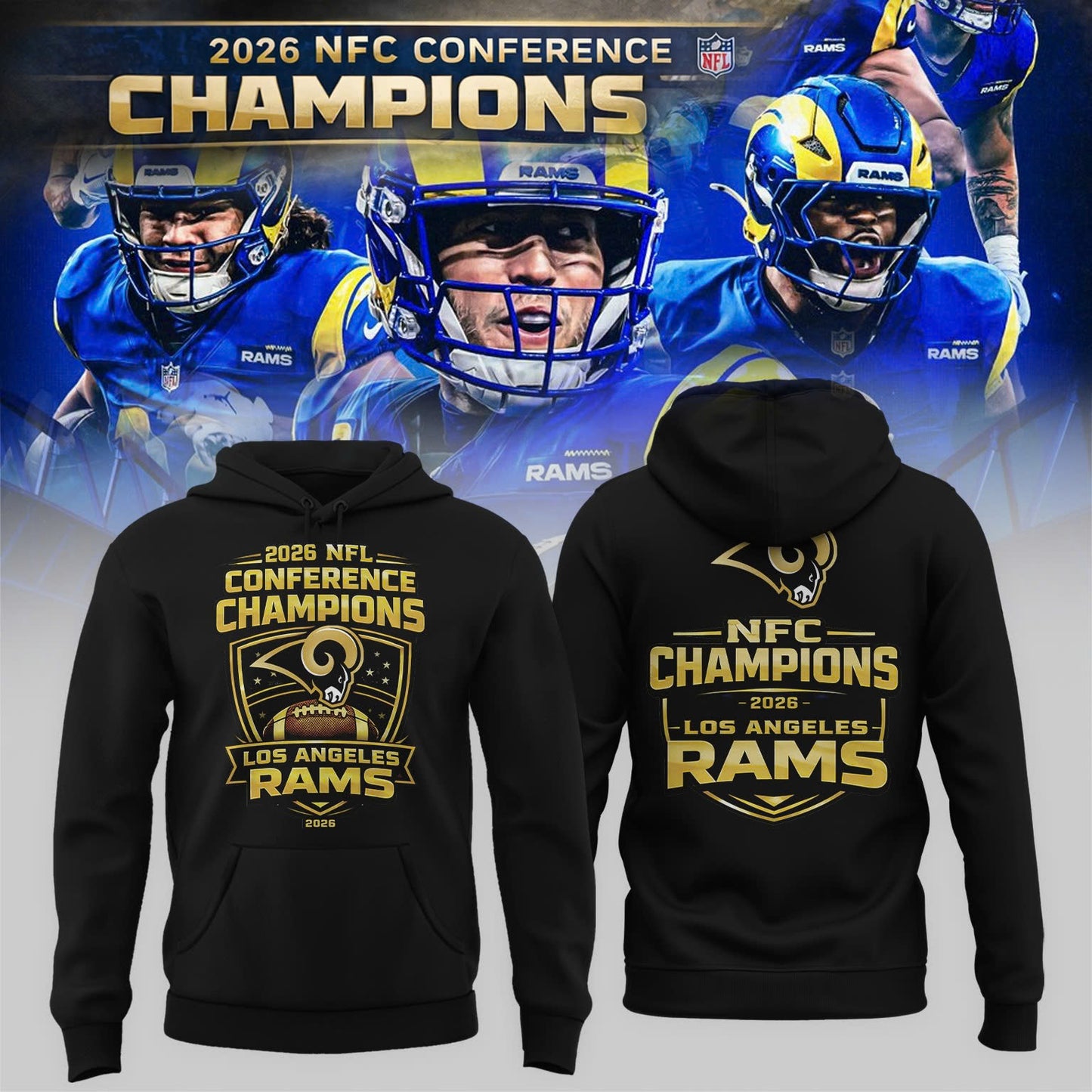 Glory of the Gridiron: 2026 NFC Champions Hoodie
