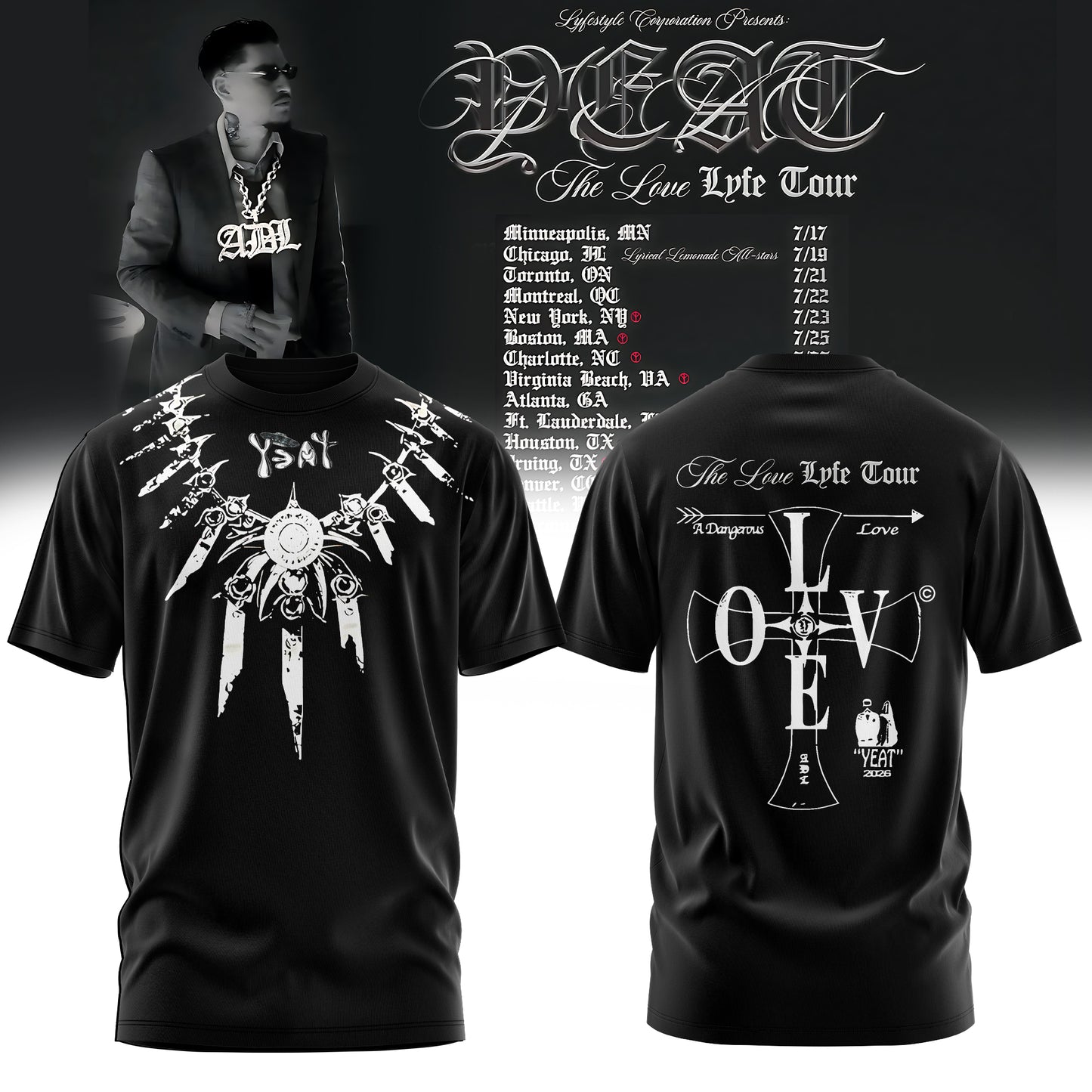 YEAT LOVE COLLECTION – 2026 TOUR MERCH