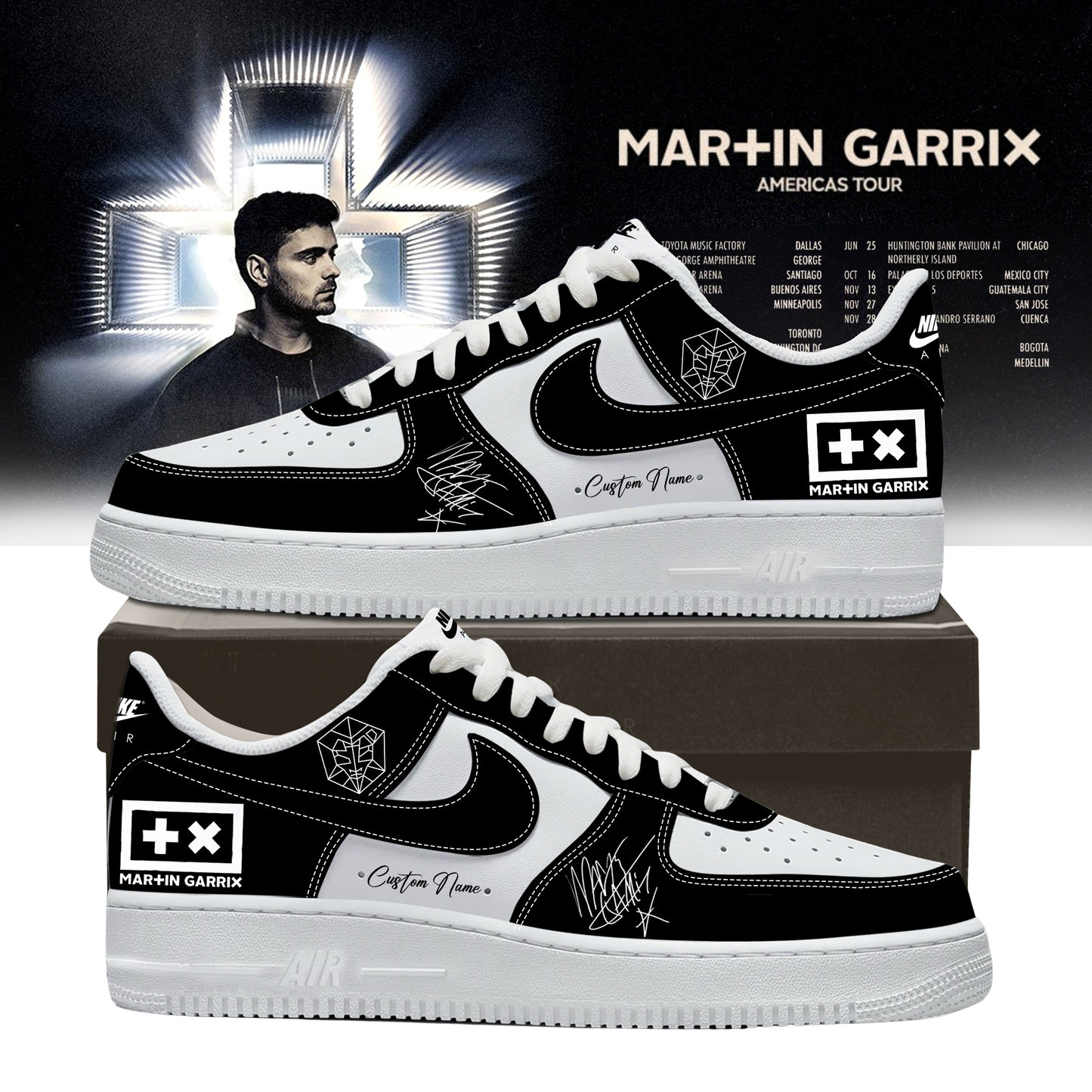Martin Garrix AMERICAS TOUR signed Shoes 1