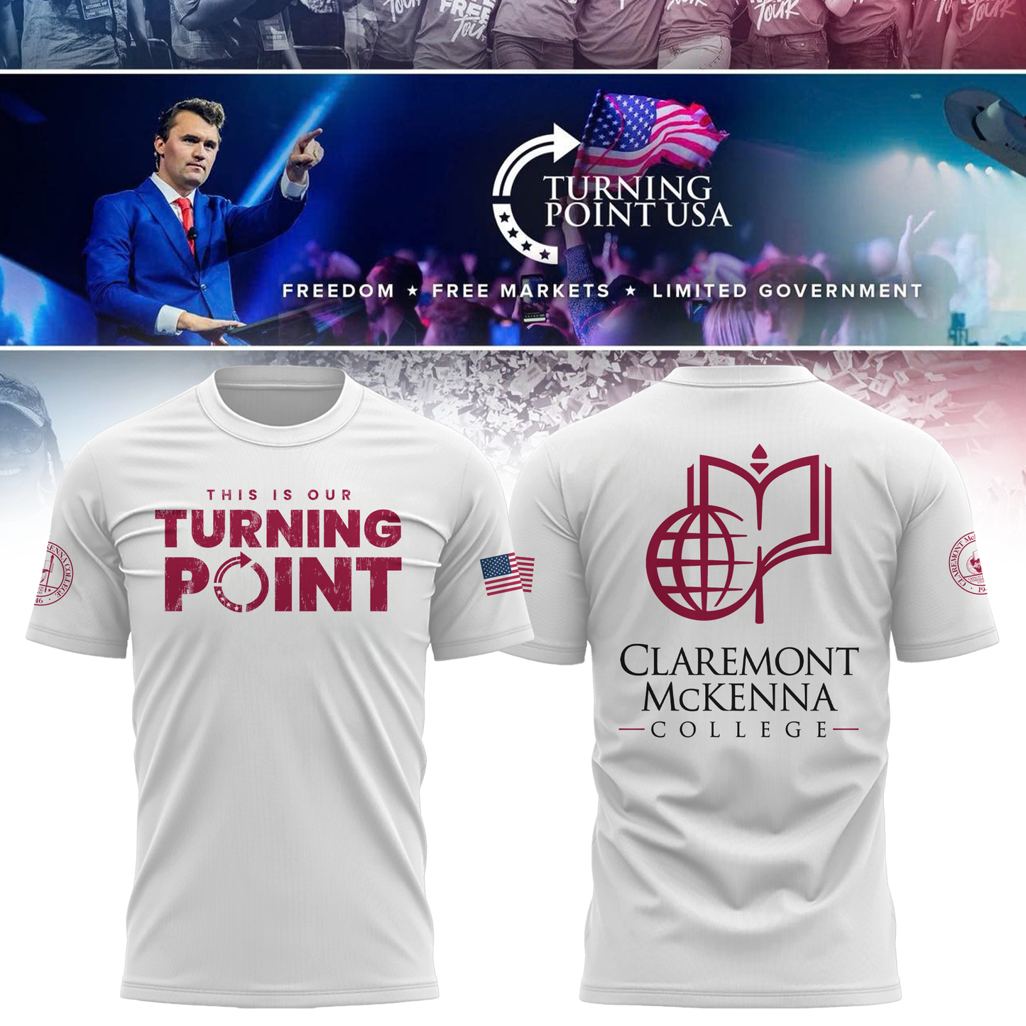 Claremont McKenna College Freedom Tshirt