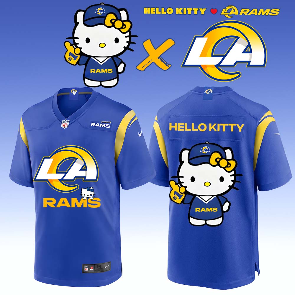 ..Los Angeles Rams x Hello Kitty Limited Jersey 2