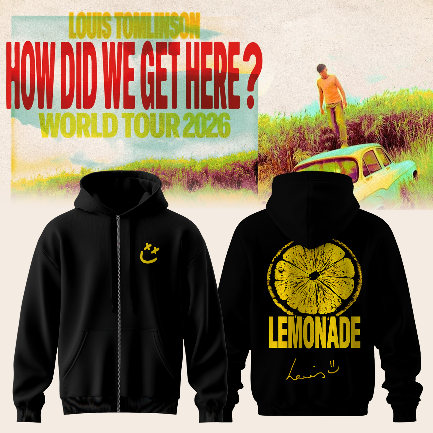 LOUIS How Did We Get Here? Tour Zip Hoodie