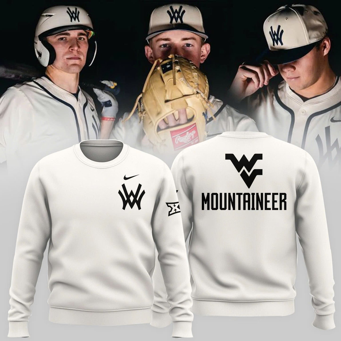 WVU Baseball 2026 Combo New Baseball Sweater