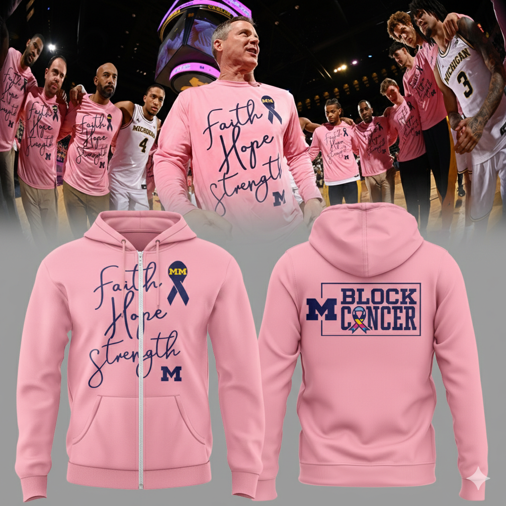 Limited Edition Michigan MBB Block Cancer ZipHoodie