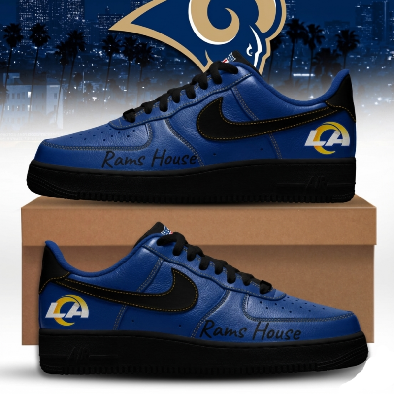 Rams Premium Glossy Leather Sneakers