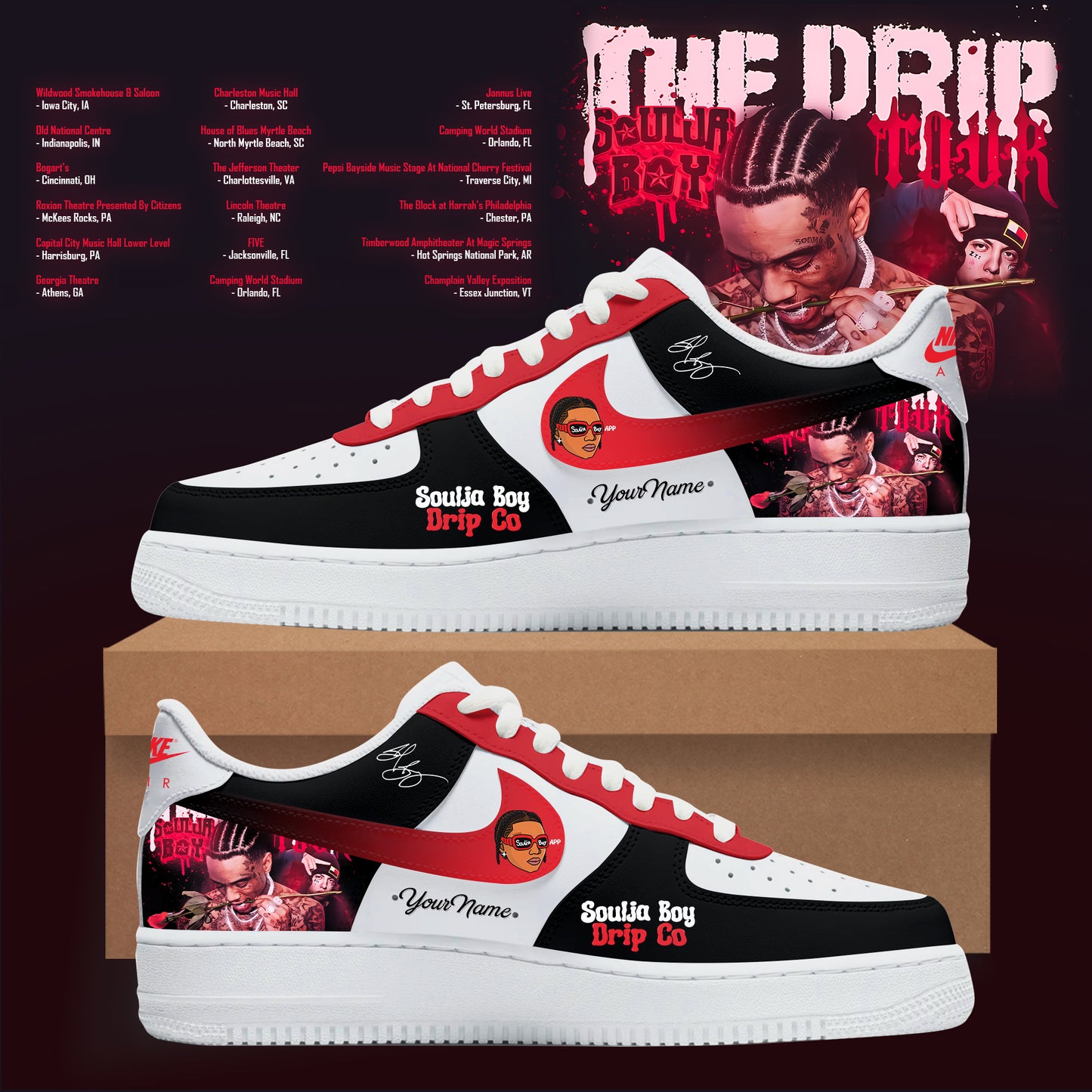 SOULJA BOY LIMITED DRIP 2026 TOUR SNEAKER MERCH IS HERE