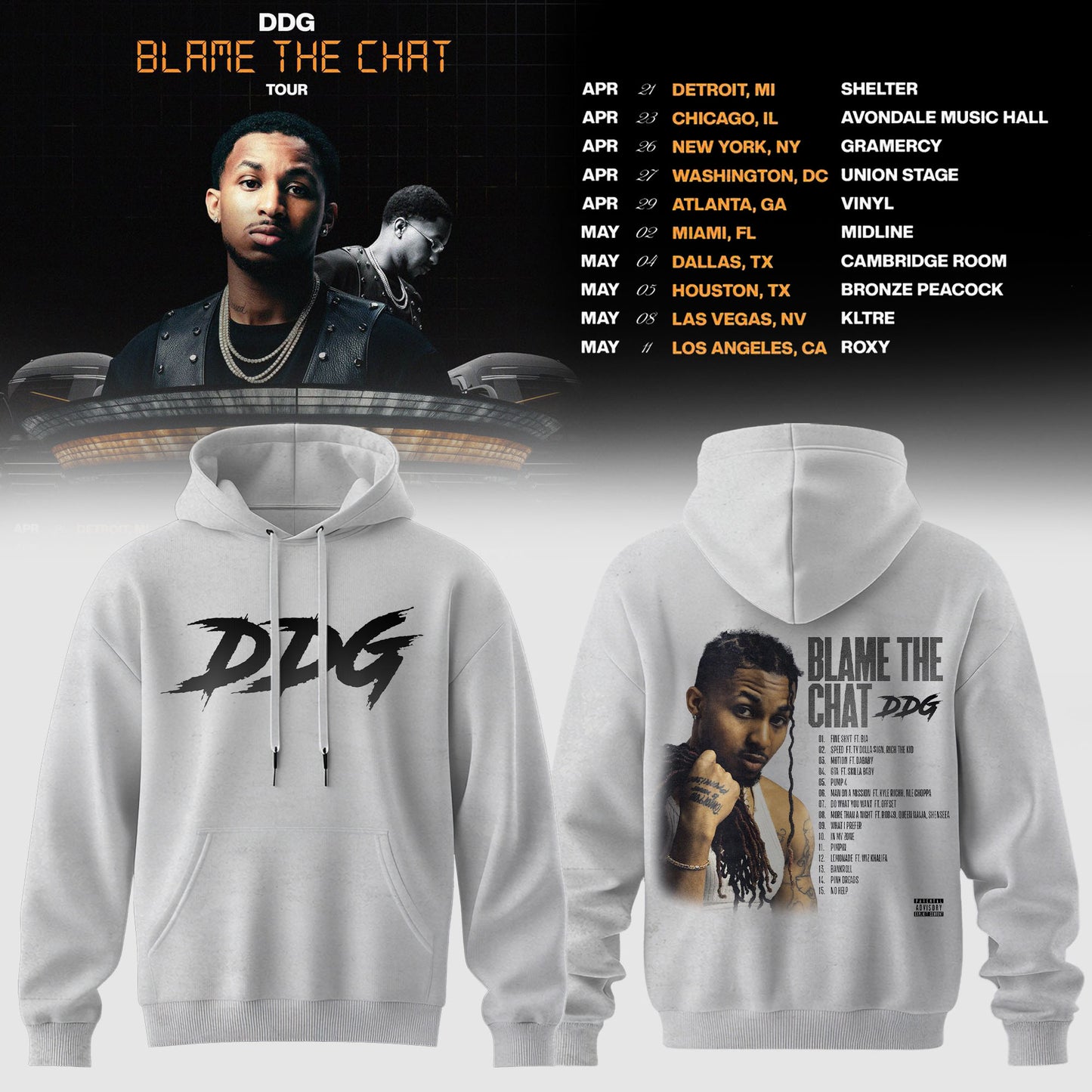 DDG – BLAME THE CHAT TOUR Hoodie