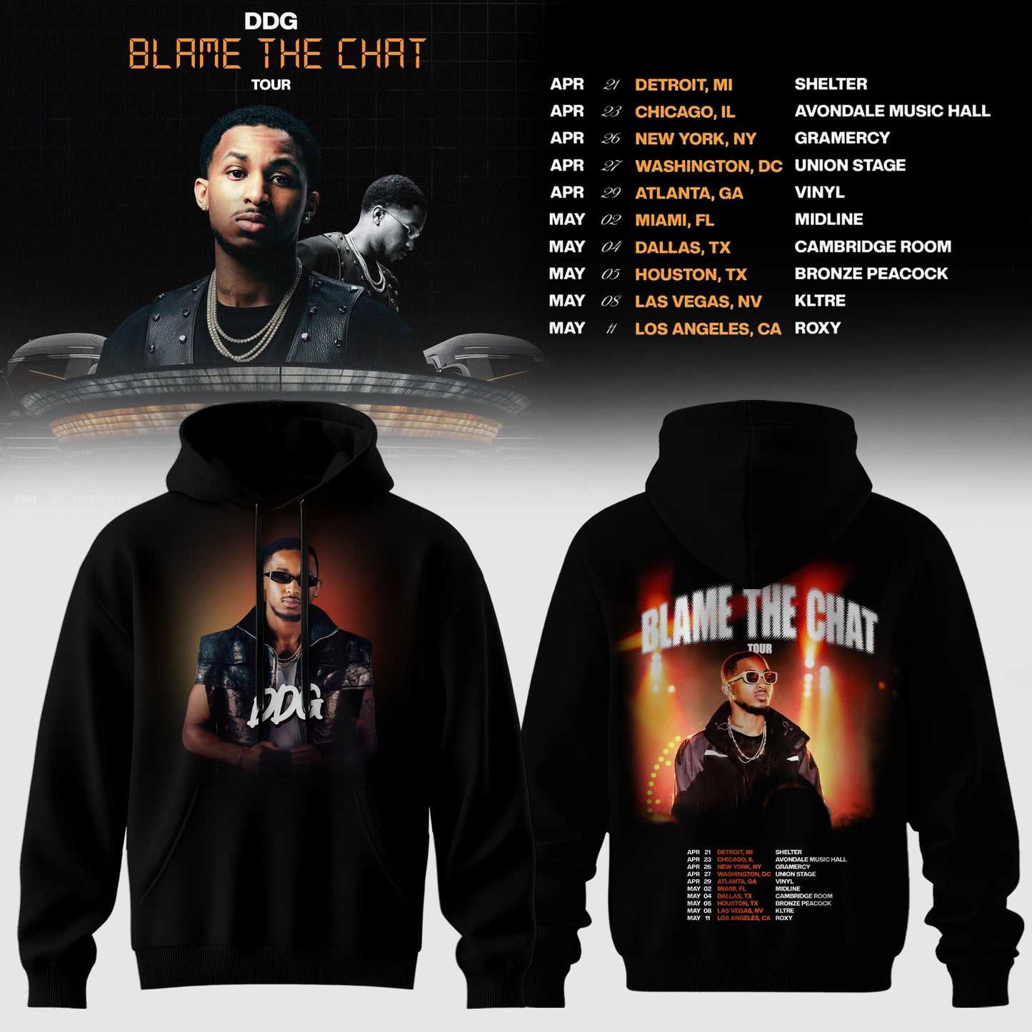 DDG – BLAME THE CHAT TOUR Hoodie