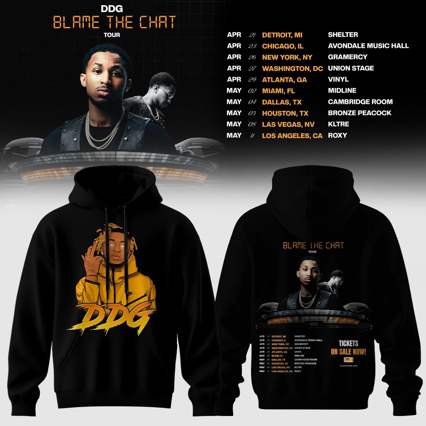 DDG – BLAME THE CHAT TOUR Hoodie