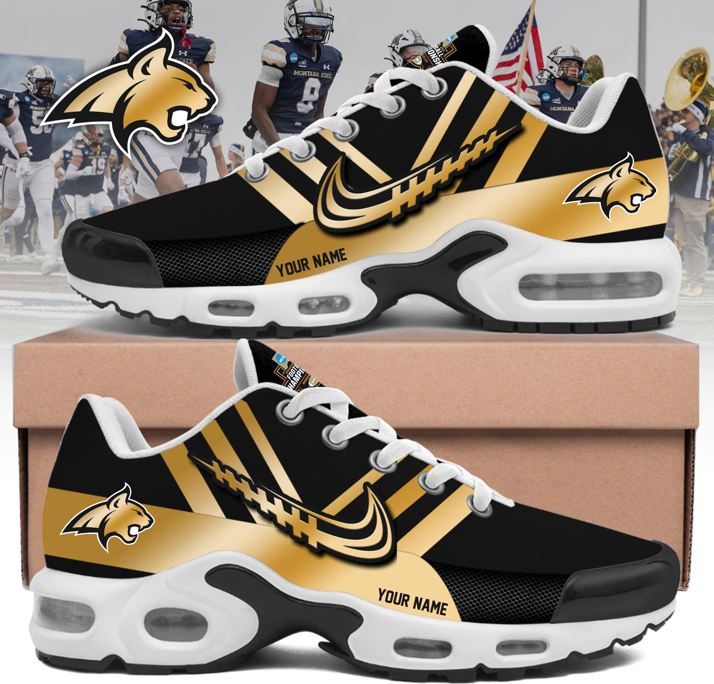 ,MSU Bobcats Personalized Air Max Plus Sneakers 2