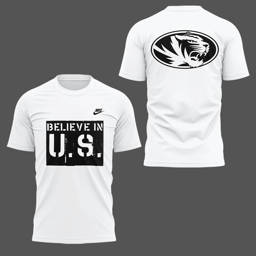 Limited Edition Mizzou Football Believe In U.S. TShirt-LL2509211025
