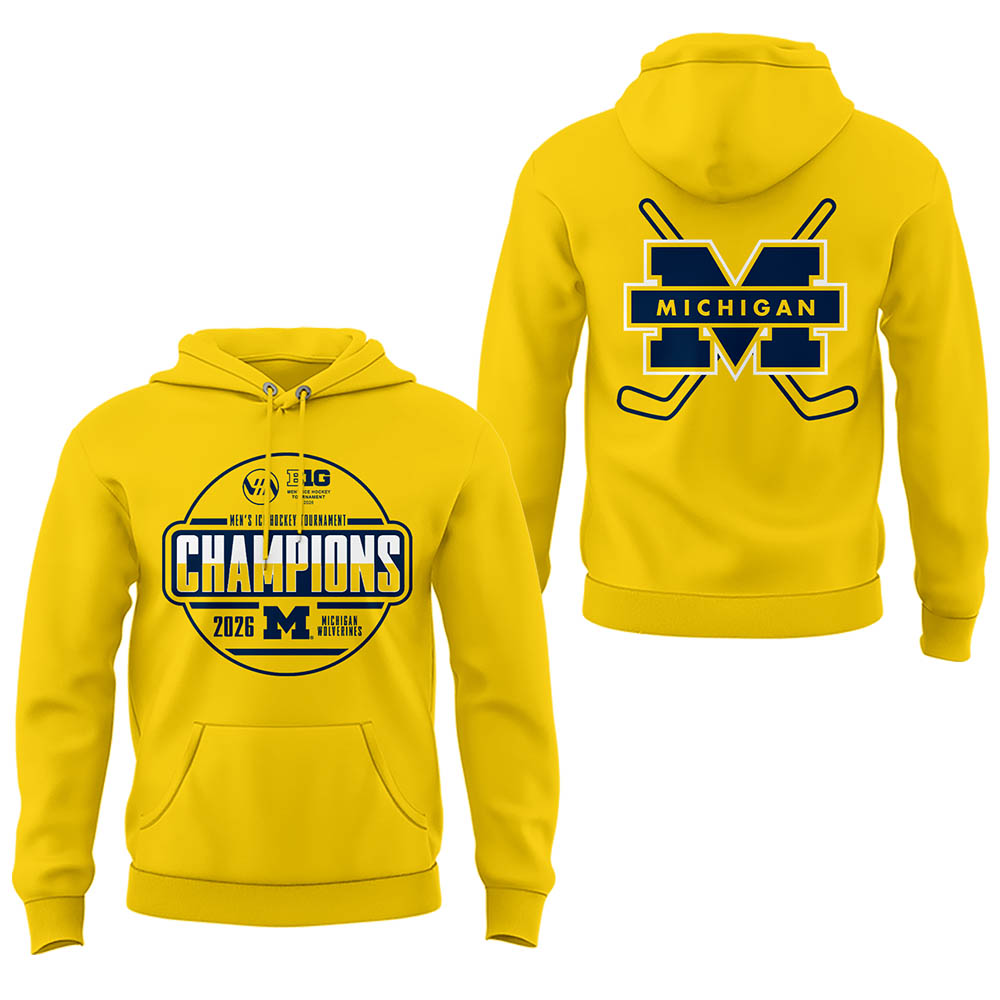 Limited Edition Michigan The Hockey Tournament Champions 2026 Hoodie