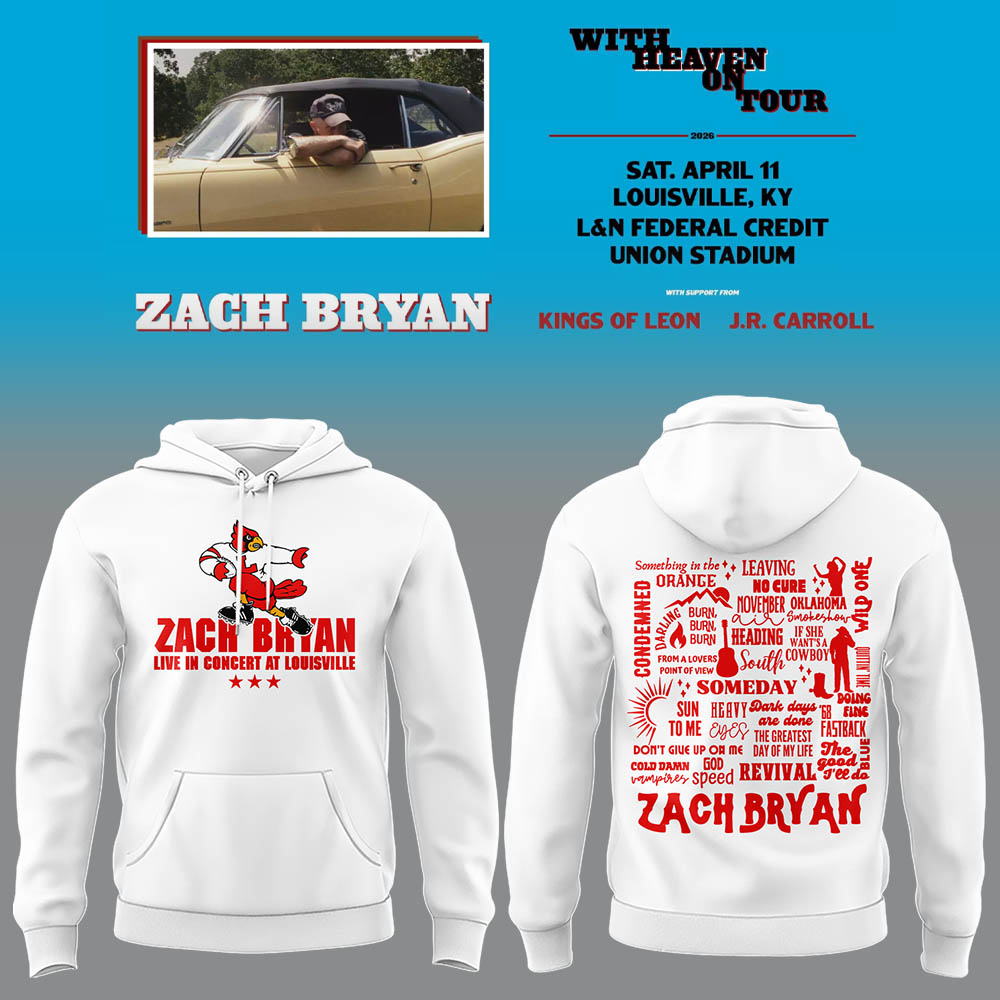 Limited Zach “With Heaven On Tour 2026.” at Louisville Hoodie-LL260410043