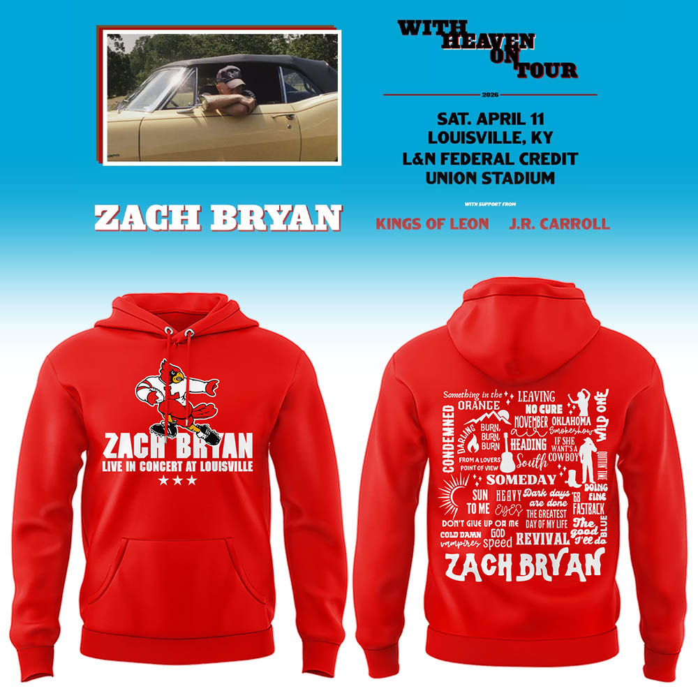 Limited Zach “With Heaven On Tour 2026.” at Louisville Hoodie-LL260410043