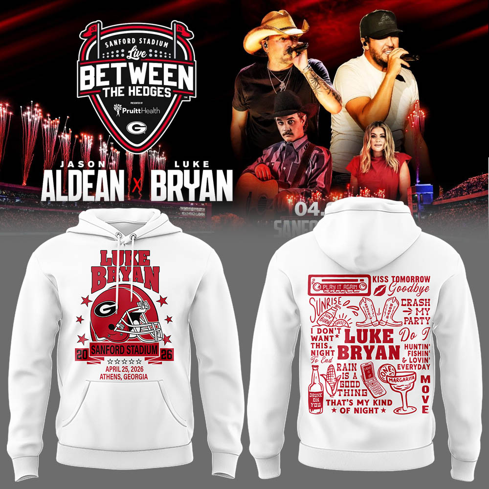 Limited Edition LB “Live Between The Hedges” At Sanford Stadium Hoodie-LL260421007