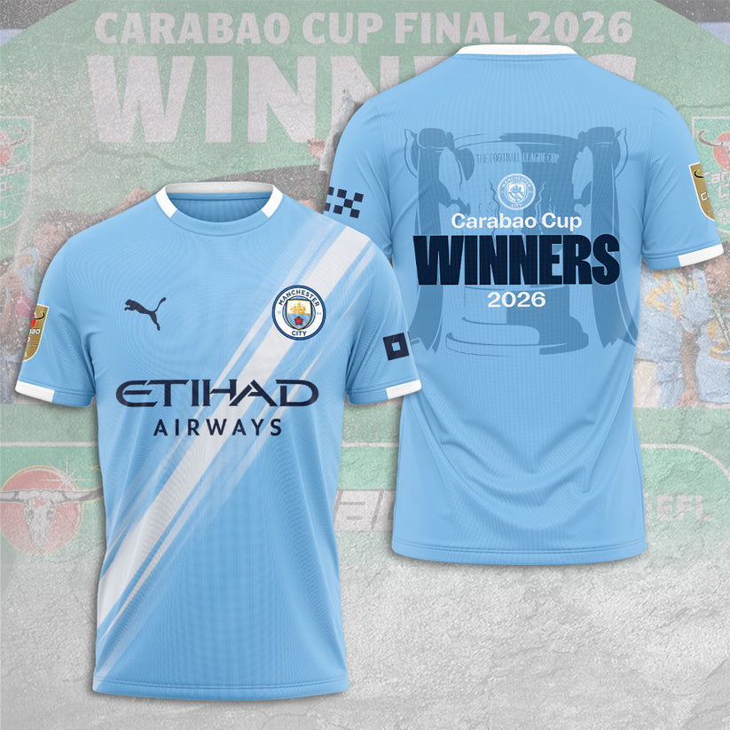Manchester City Carabao Cup Winner’s 2026 3D Apparel