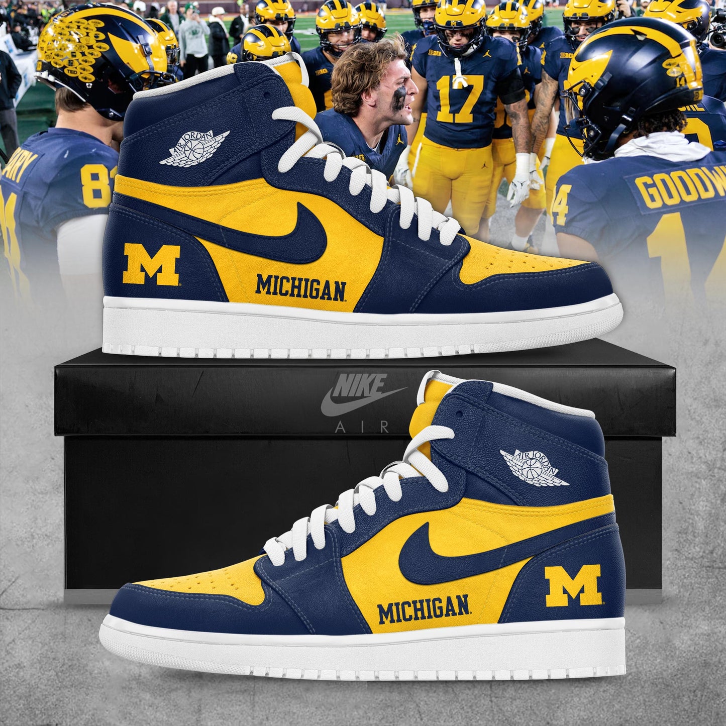 Michigan Wolverines Special Edition Air Jordan 1 Sneaker
