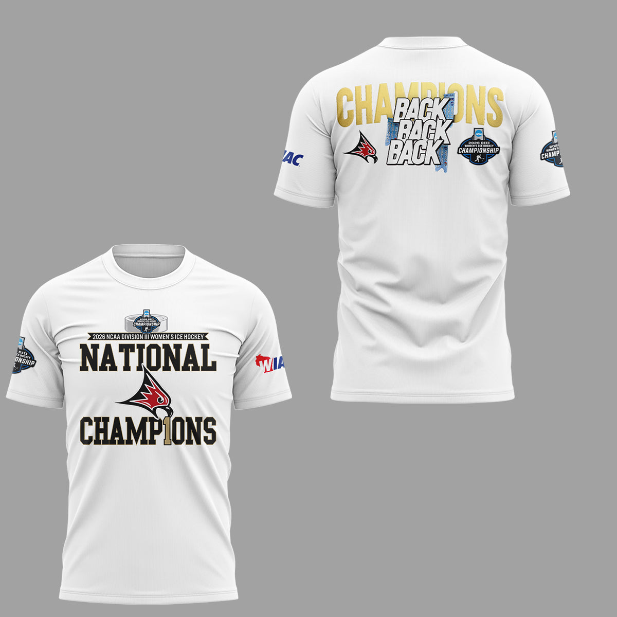 Limited Edition D3 Women’s Ice Hockey National Champions 🏆🏒 Shirt-ND03302612