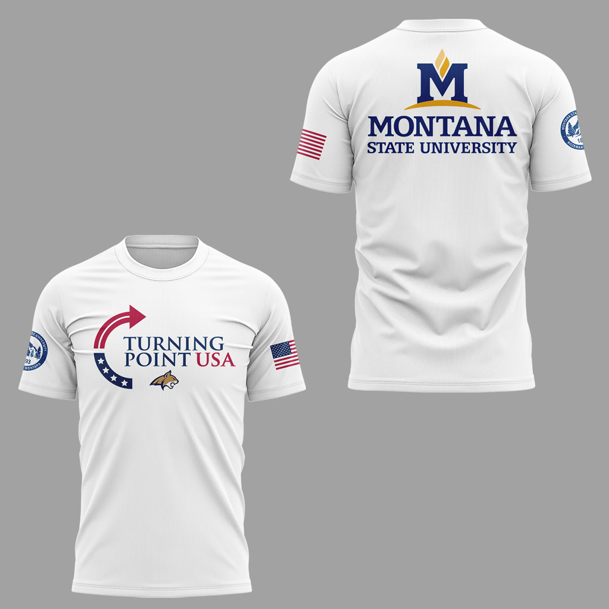 Limited Edition Montana State x Turning Point USA 2025 TShirt | BT29
