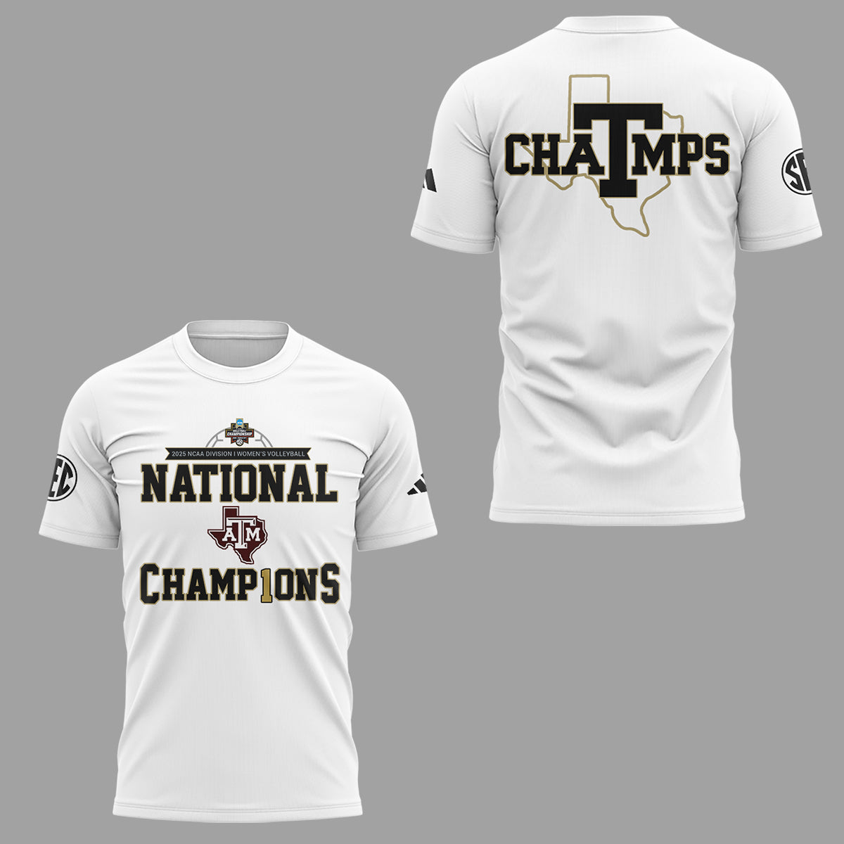 Limited Edition A&M Volleyball National Champions TShirt -ND12222502