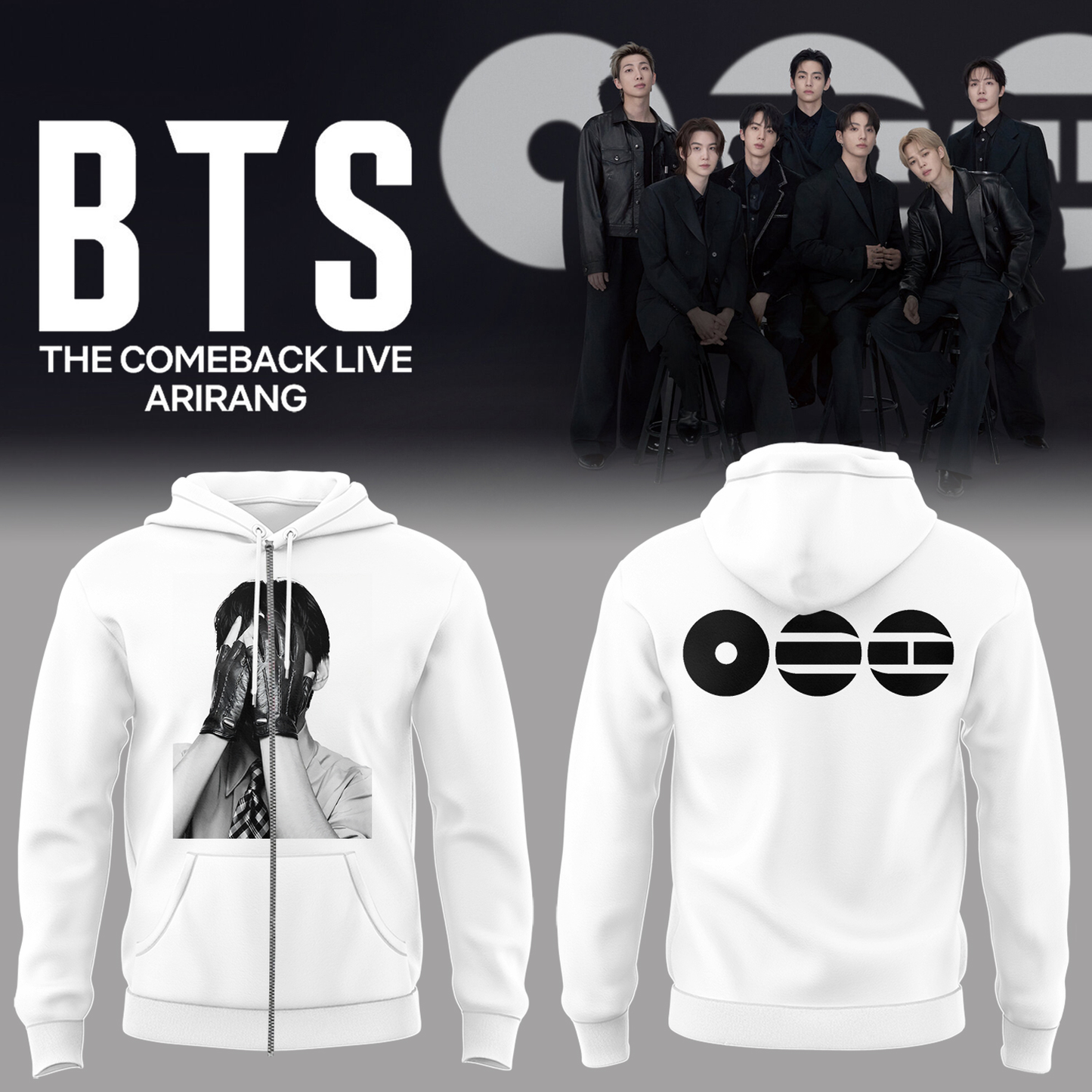 Limited Edition The Comeback Live “ARIRANG” Zip Hoodie