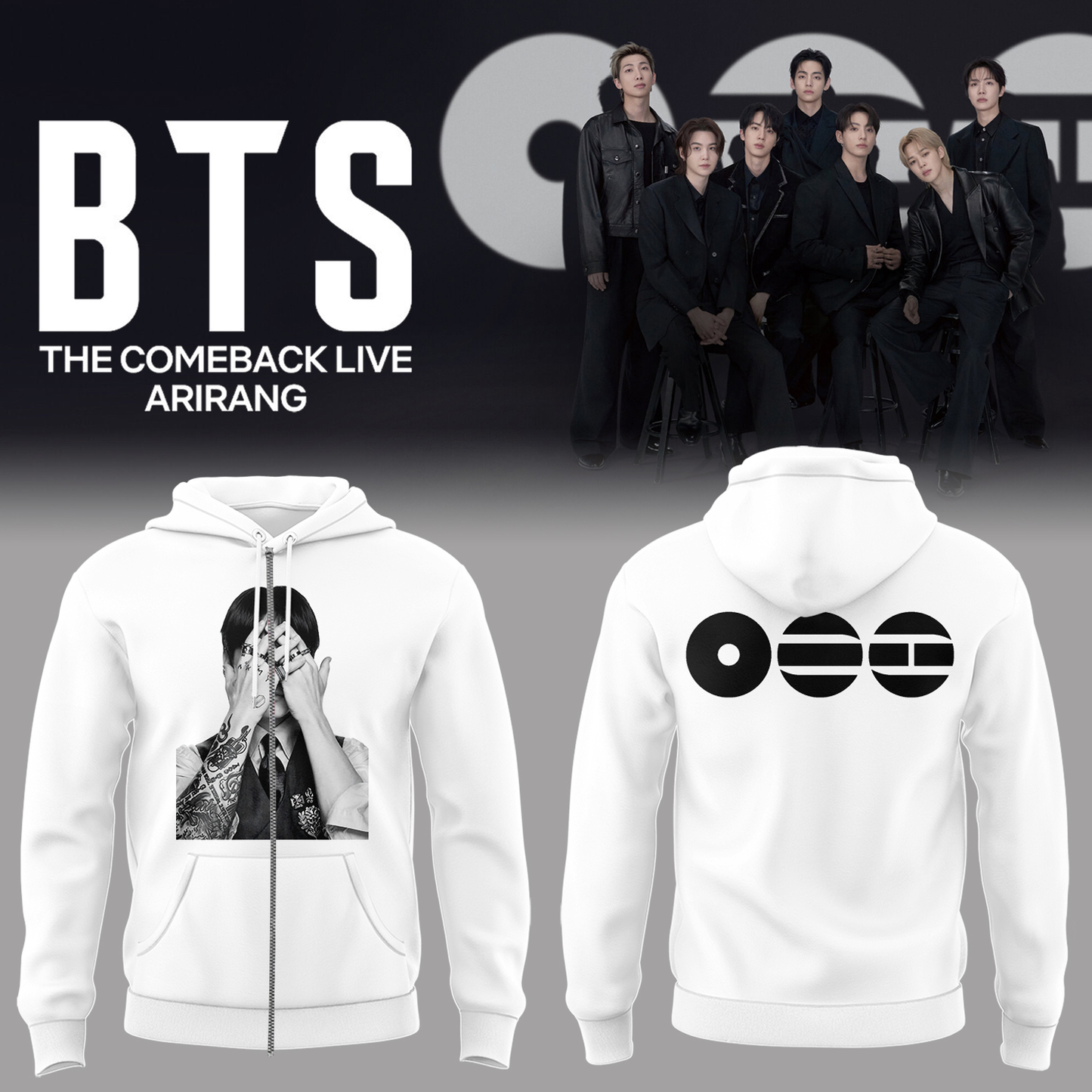 Limited Edition The Comeback Live “ARIRANG” Zip Hoodie