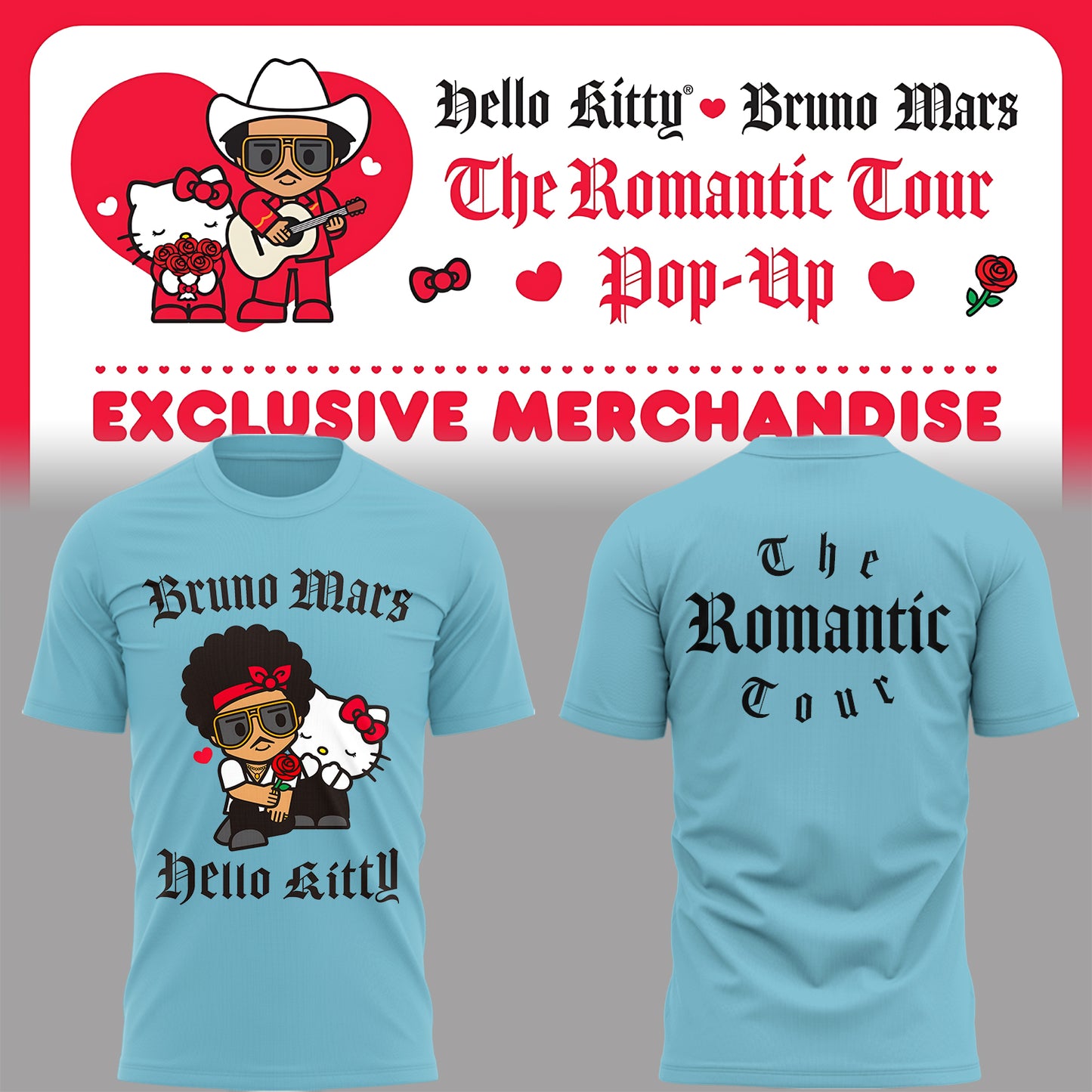 Limited Edition BM x HK The Romantic Tour Shirt-PA040326016