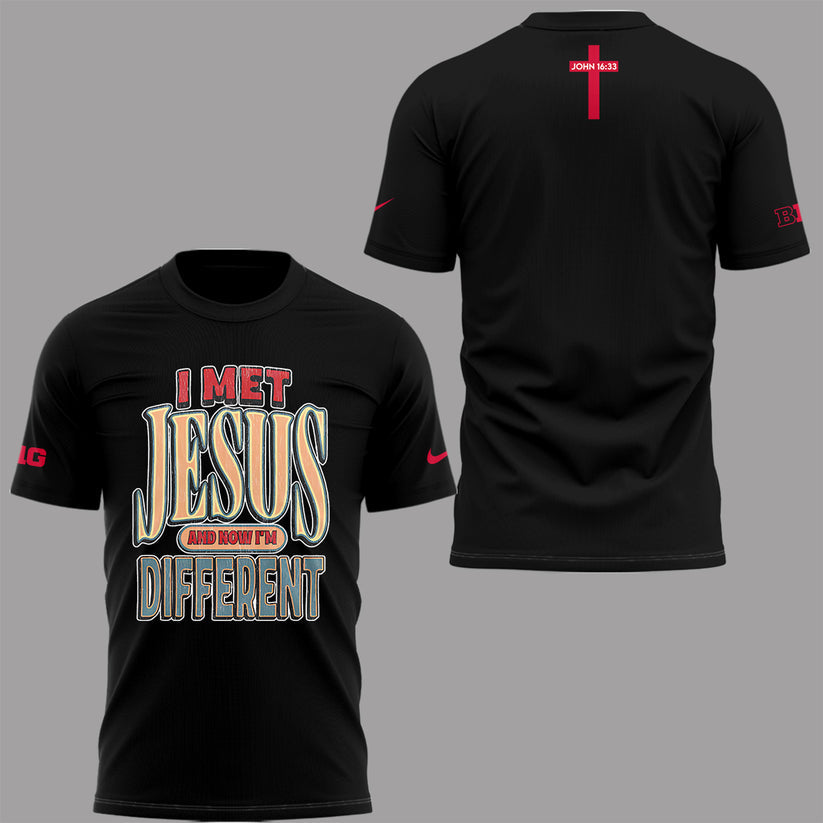 Back at Ohio State, J.T. Tuimoloau makes a statement in the ‘I MET JESUS AND NOW I’M DIFFERENT’ T-Shirt