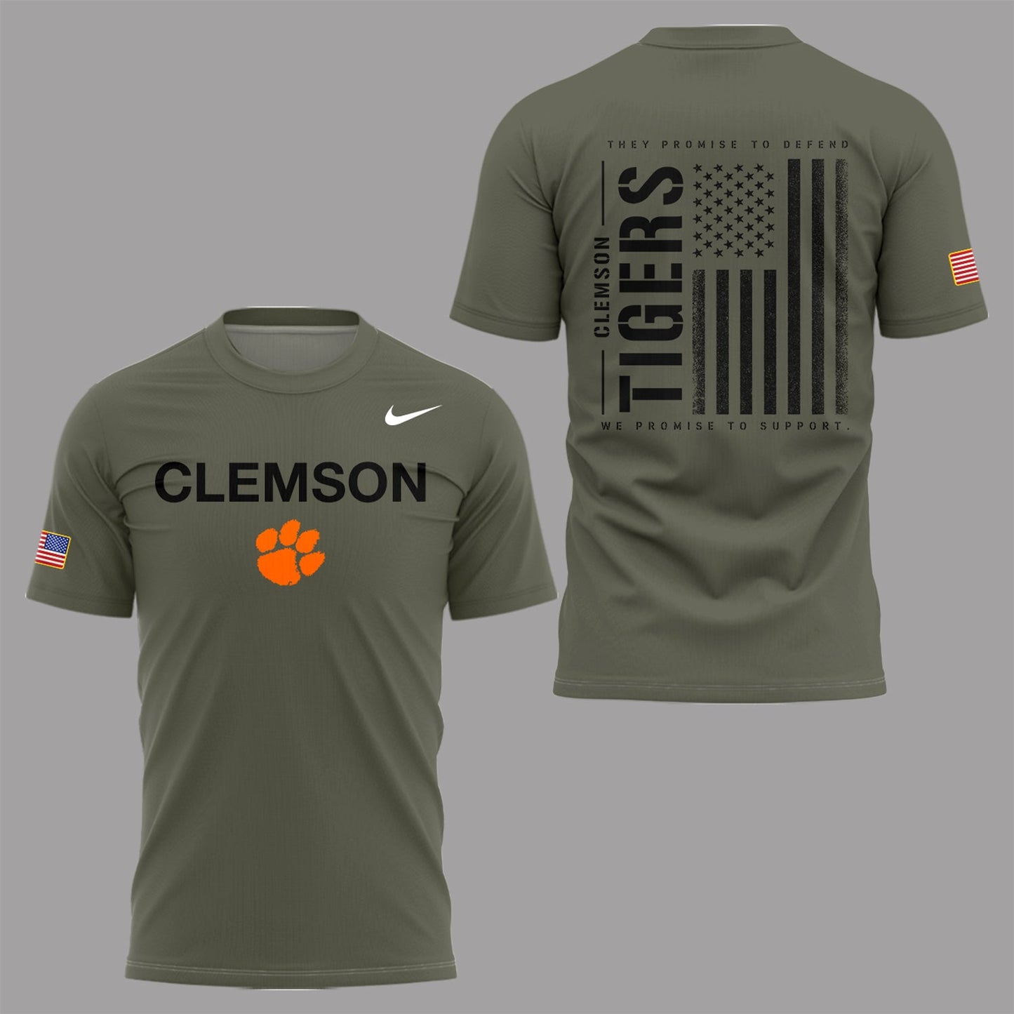 Limited Edition Clemson Military Appreciation T-Shirt-PA112425005