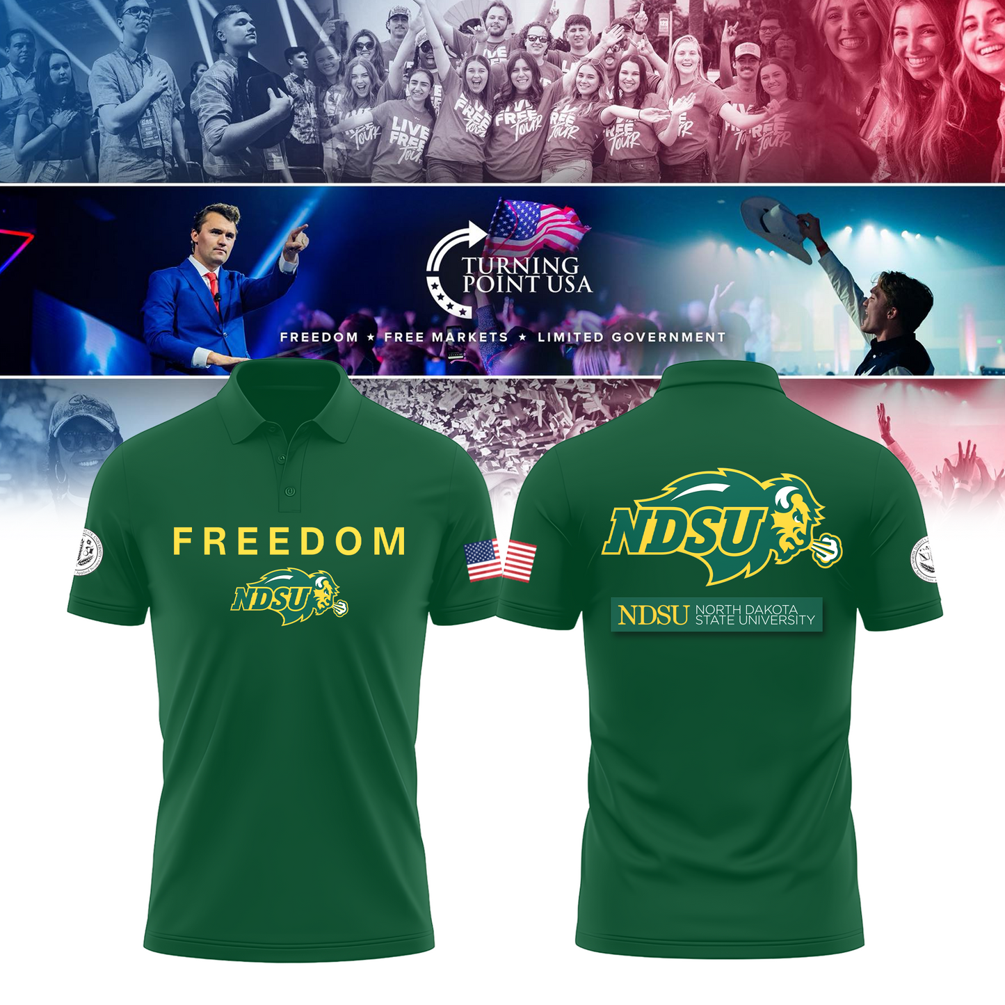 North Dakota State University Freedom Polo