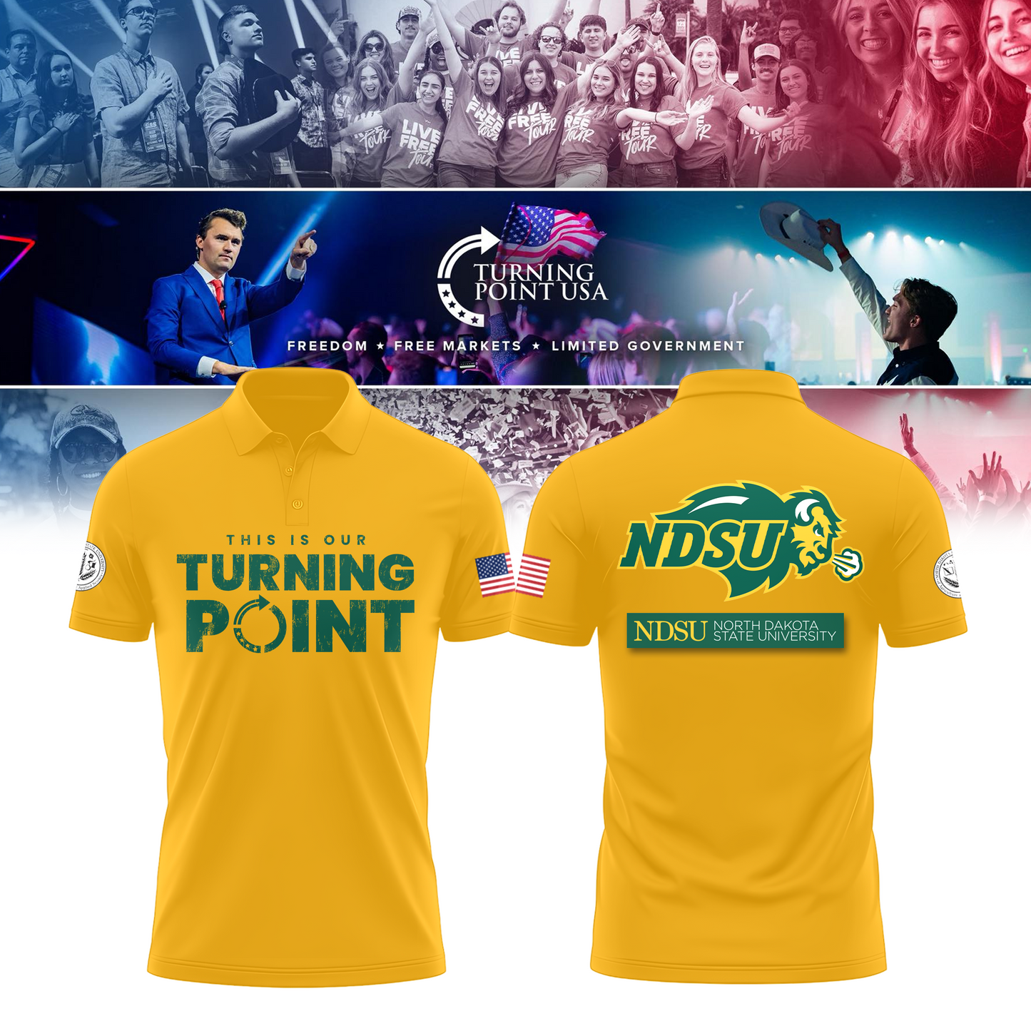 North Dakota State University Freedom Polo