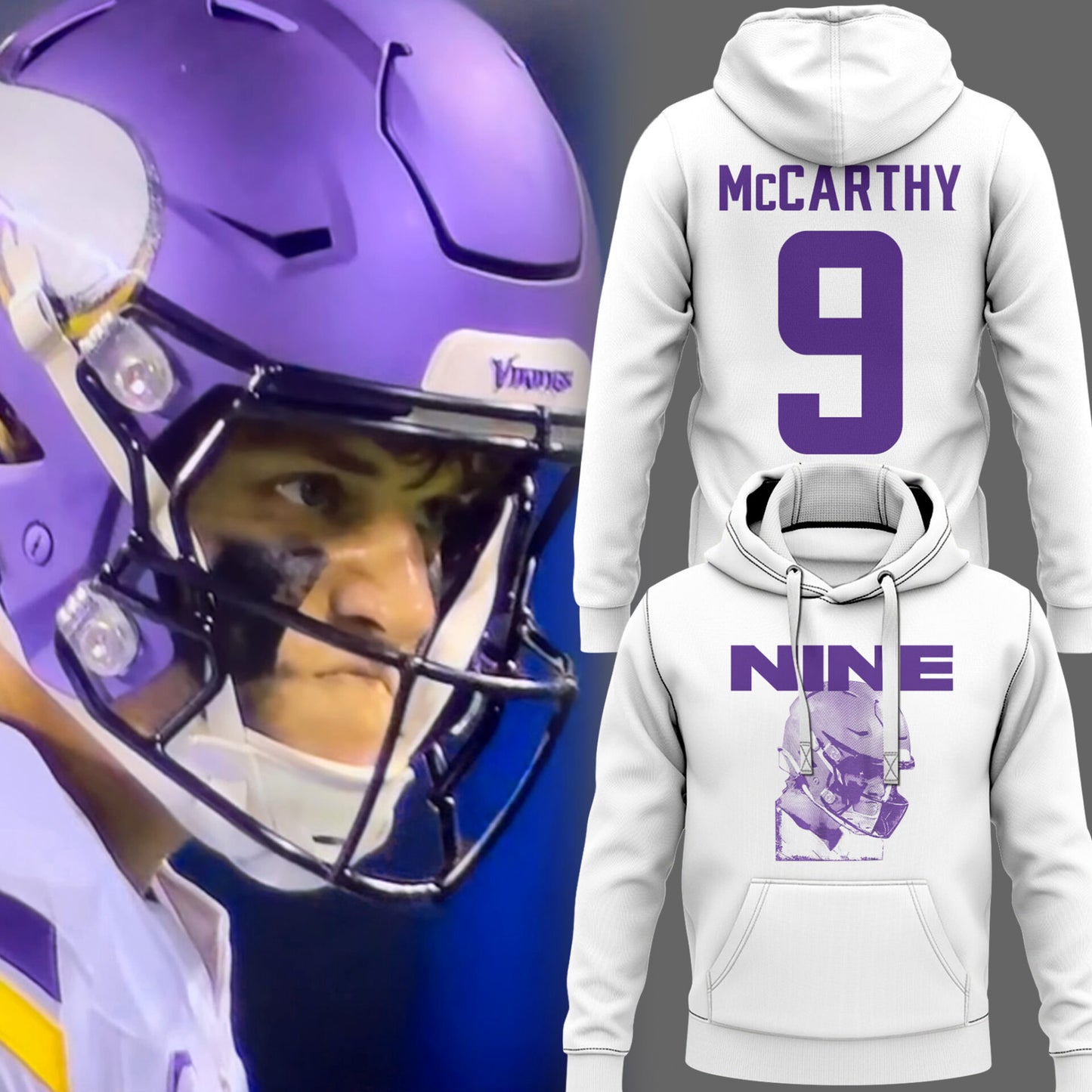 Limited Edition J.J. McCarthy: Nine Hoodie-PU25121022