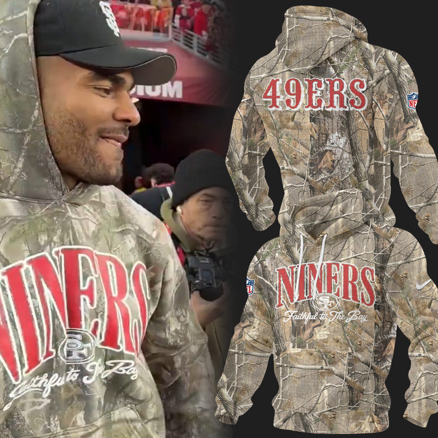 Limited Edition 49ER 🏈 Camo Waffle Hoodie-49ER