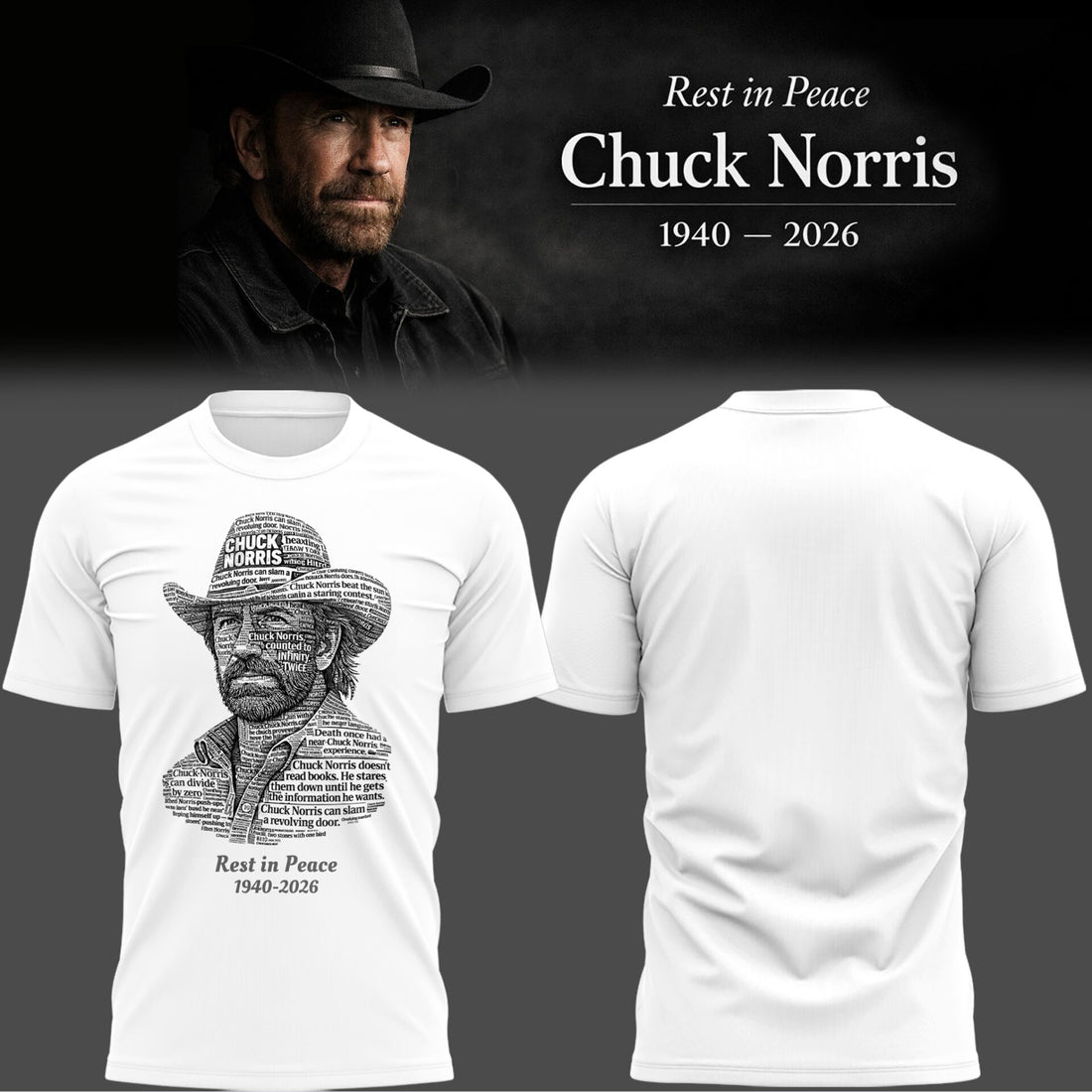 Limited Edition Thank You For The Memories Chuck Norris Shirt